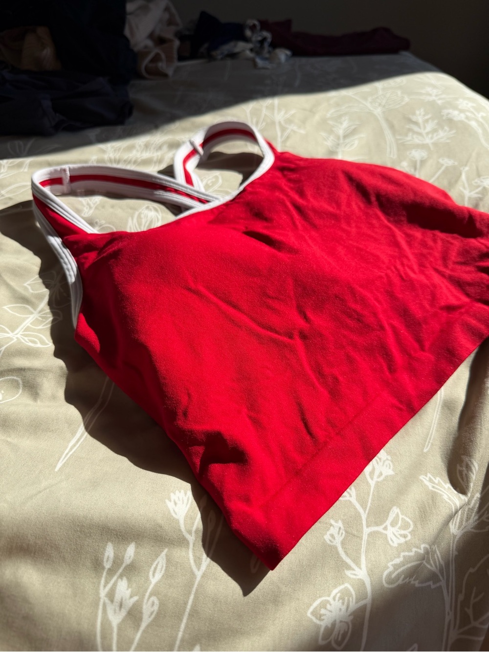 Fabletics Tank with Striped Straps